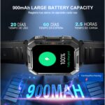 Smartwatch Blackview W60 Militar Hombre 2.1” Bluetooth IP68 900mAh Linterna Brújula - Imagen 2