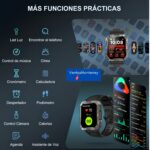 Smartwatch Blackview W60 Militar Hombre 2.1” Bluetooth IP68 900mAh Linterna Brújula - Imagen 9