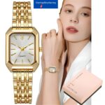 Reloj para Mujer Cuarzo Impermeable Elegante Moda Dorado