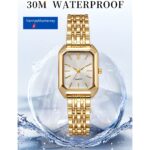 Reloj para Mujer Cuarzo Impermeable Elegante Moda Dorado - Imagen 2