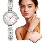 Reloj para Mujer Cuarzo Elegante de Acero Inoxidable Dama
