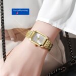 Reloj para Mujer Cuarzo Impermeable Elegante Moda Dorado - Imagen 3