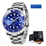 Reloj LIGE para Hombre Diseño Fantasma Impermeable Negro Azul Verde - Imagen 2