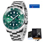 Reloj LIGE para Hombre Diseño Fantasma Impermeable Negro Azul Verde - Imagen 3