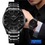 Reloj Naviforce NF8032 para Hombre Cuarzo Acero Inoxidable Negro Resistente al Agua