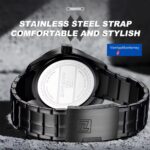 Reloj Naviforce NF8032 para Hombre Cuarzo Acero Inoxidable Negro Resistente al Agua - Imagen 3