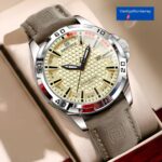 Reloj Naviforce NF8023 Hombre Cuarzo Correa de Cuero Impermeable Negro Azul Caqui - Imagen 3