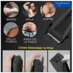 Rasuradora Eléctrica Inalámbrica All-in B-565BK IPX7 para Barba, Cabello y Vello Corporal - Imagen 7