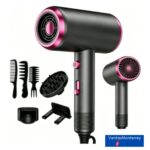 Secadora De Cabello Profesional 2000W Iones Negativos 3 Velocidades Gris