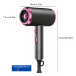 Secadora De Cabello Profesional 2000W Iones Negativos 3 Velocidades Gris - Imagen 5