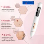 Pluma Removedora de Verrugas con Plasma 9 Niveles Display Digital USB - Imagen 5